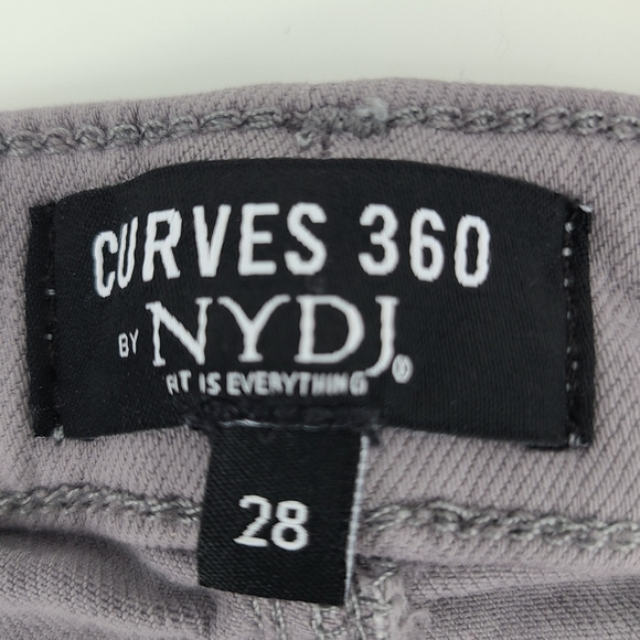 NYDJ Curves 360 Slim Straight Ankle Gray 28 - Picture 6 of 10